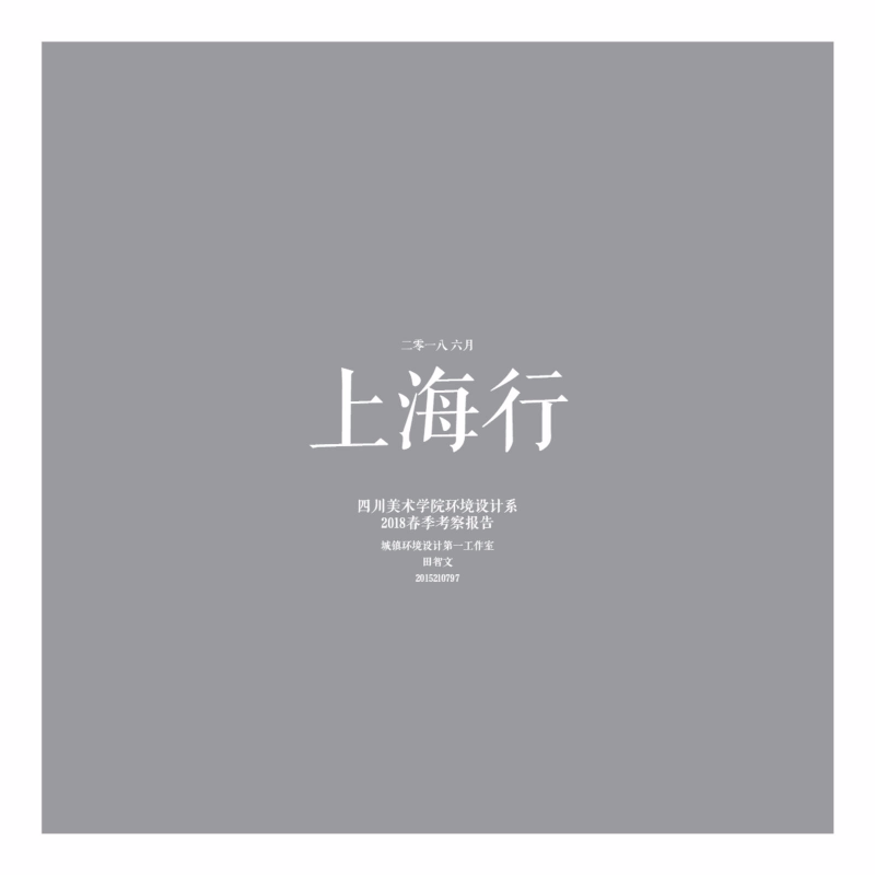 智文的上海行呀