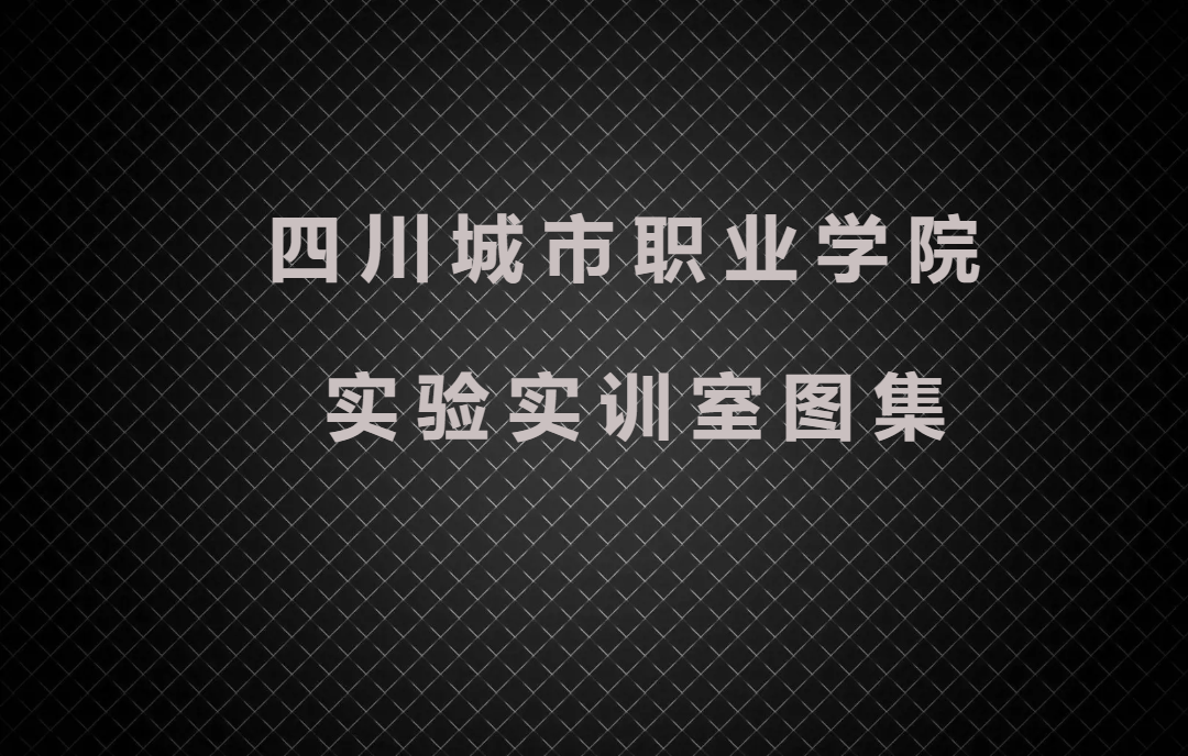 四川城市职业学院实训室图片集