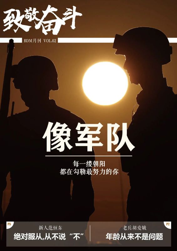 致敬奋斗（BDM月刊VOL.02）——像军队