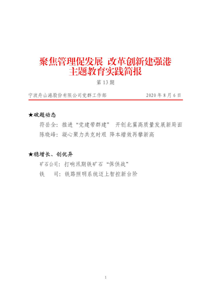 主题教育实践简报第13期