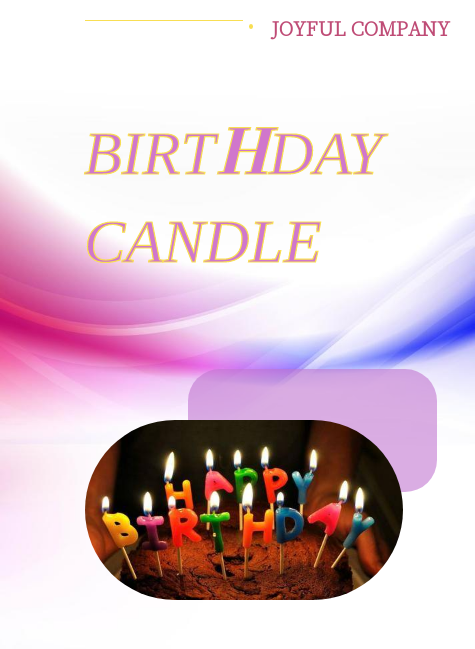 Birthday candle