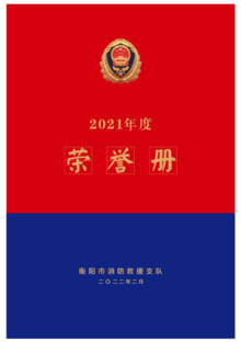 2021年度衡阳市消防救援支队荣誉册