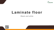 Laminate floor -Black and white