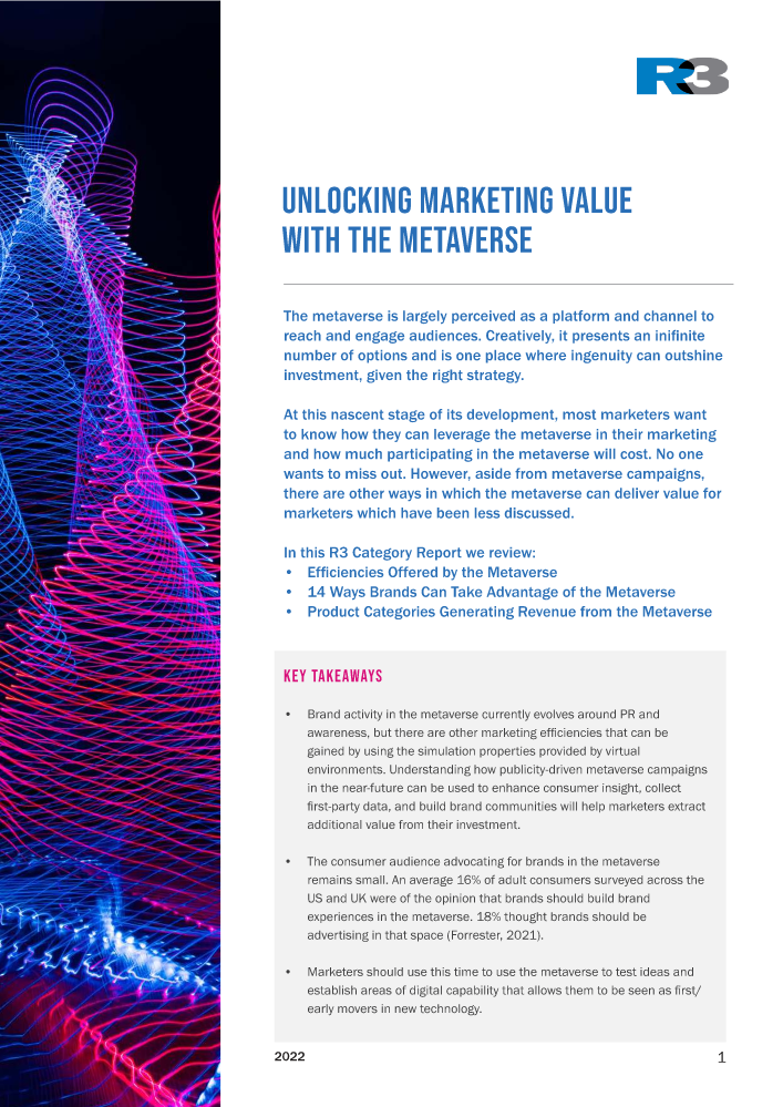 Unlocking Marketing Value With the Metaverse (China) - An R3 Report_0221