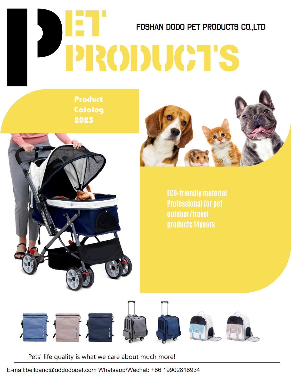 Pet strollers -2023 foshan dodo pet products co.ltd
