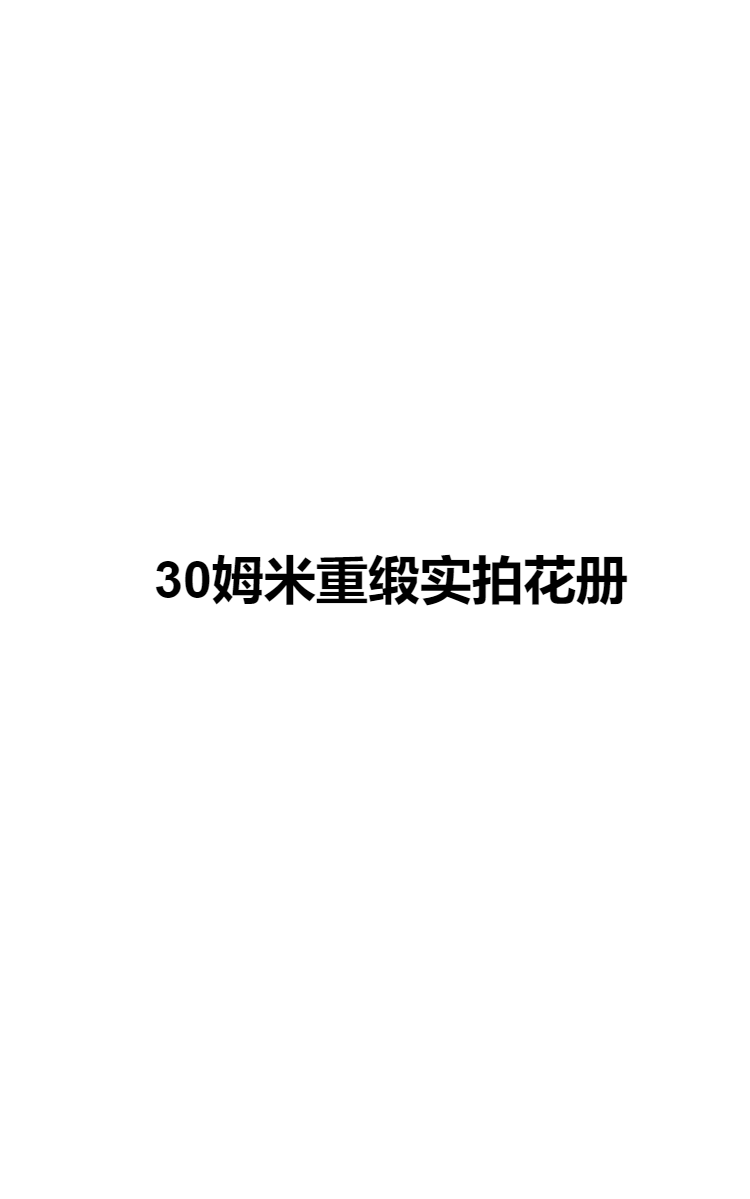 30姆米重缎花册