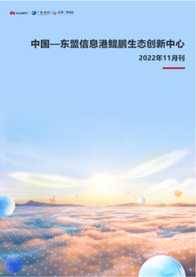 中国—东盟信息港鲲鹏生态创新中心11月刊