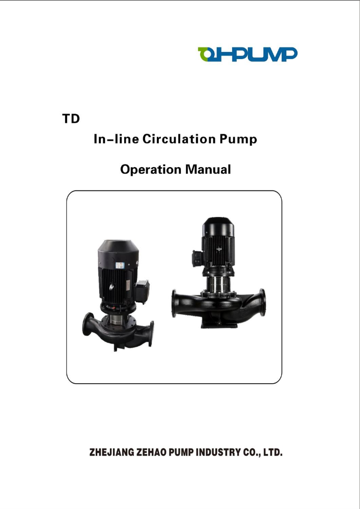 vertical inline circulation pump