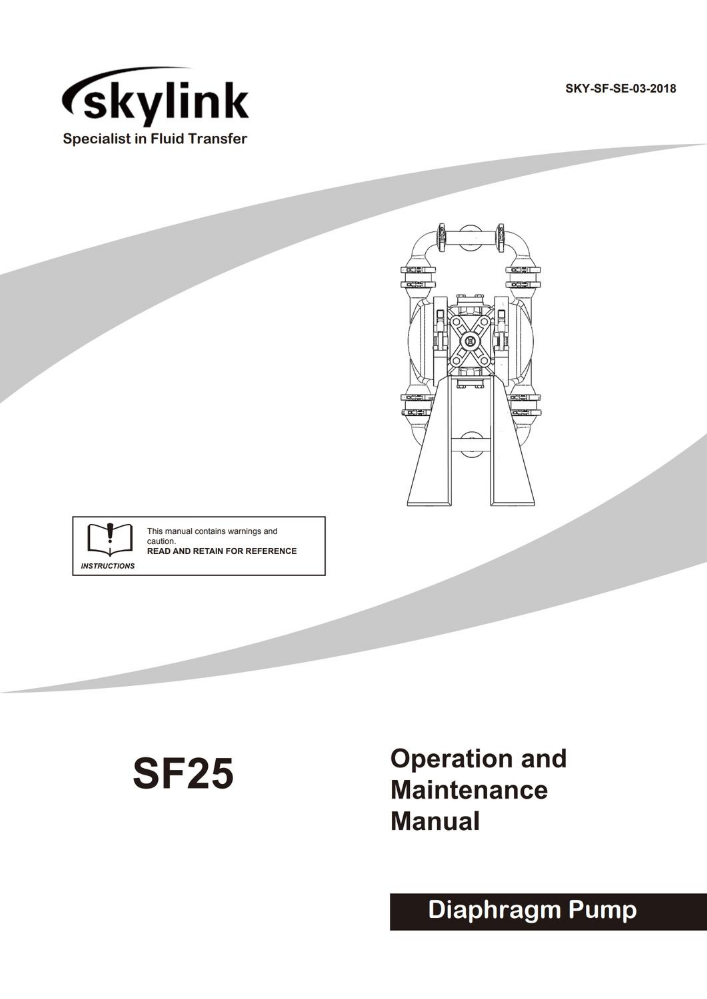 SF25食品级泵说明书