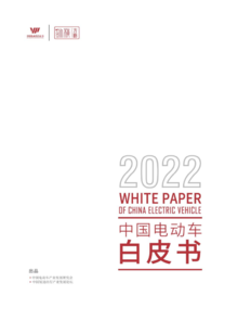 2022年中国电动车白皮书