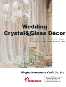 crystal&glass wedding decor from Homemore