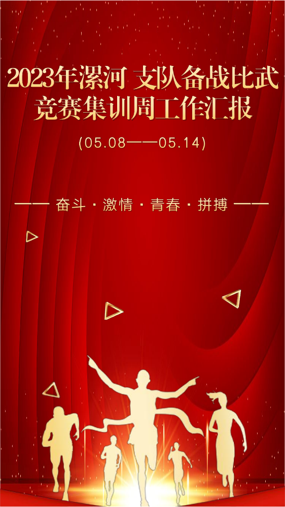 2023年漯河支队备战比武竞赛集训周工作汇报(第十一周)