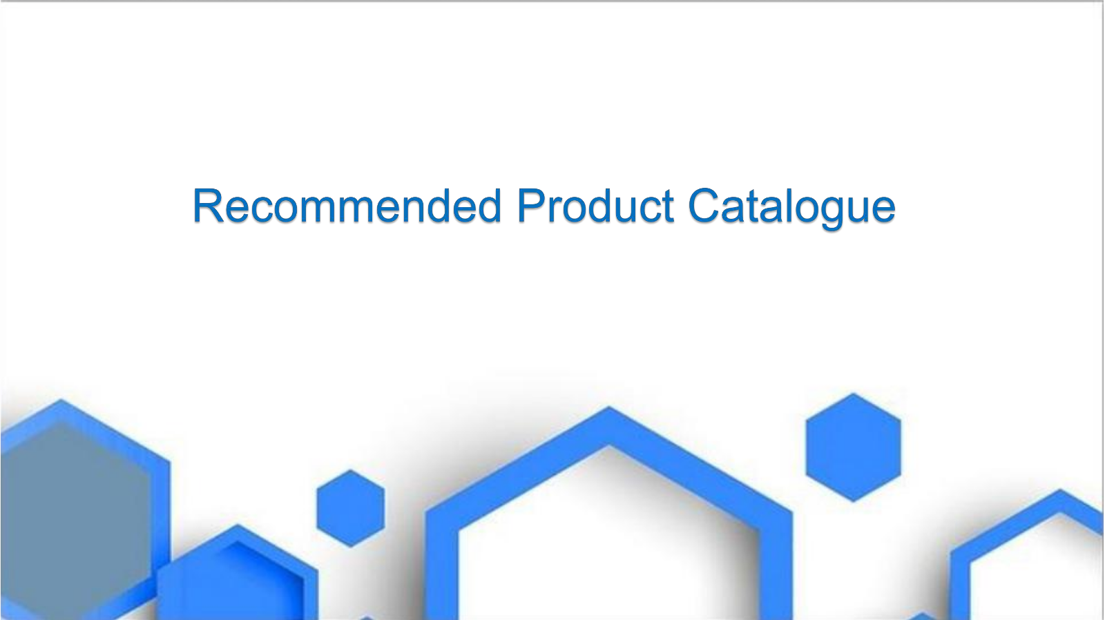 2023 Recommended Product Catalogue