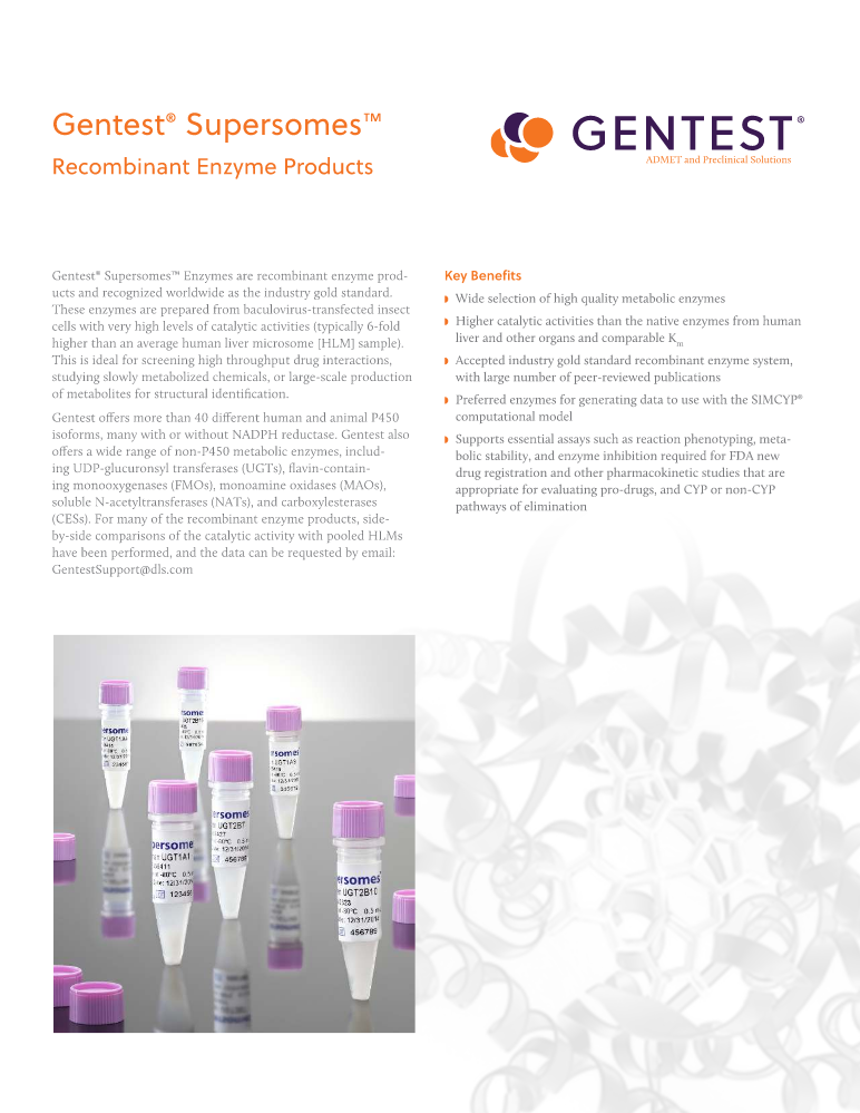 Gentest®Supersomes™重组酶产品