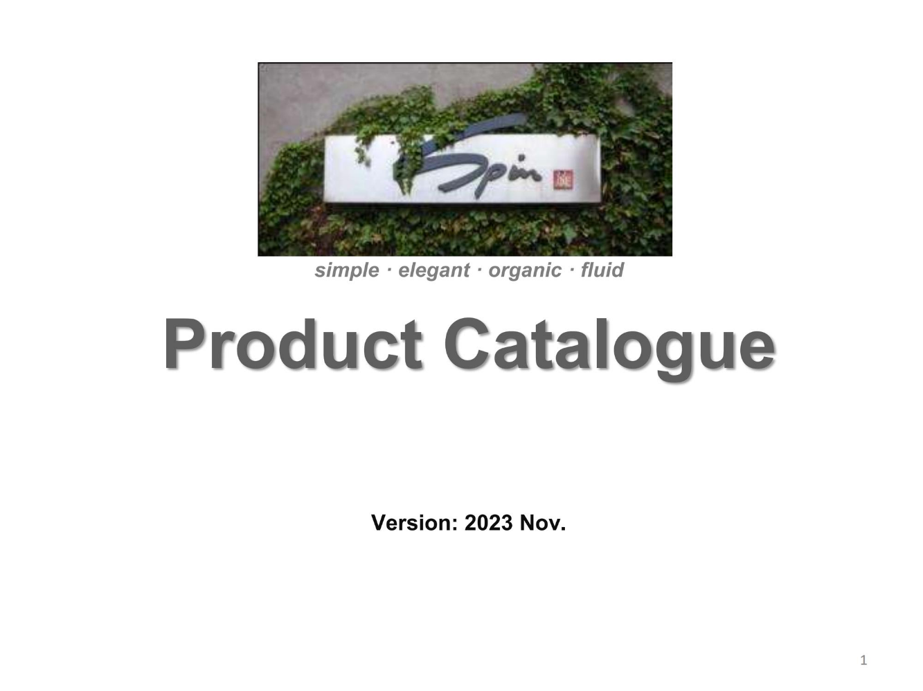 Products Catalogue