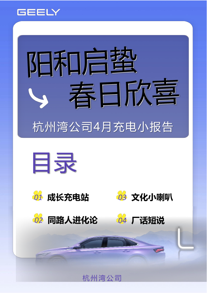 杭州湾公司4月充电小报告