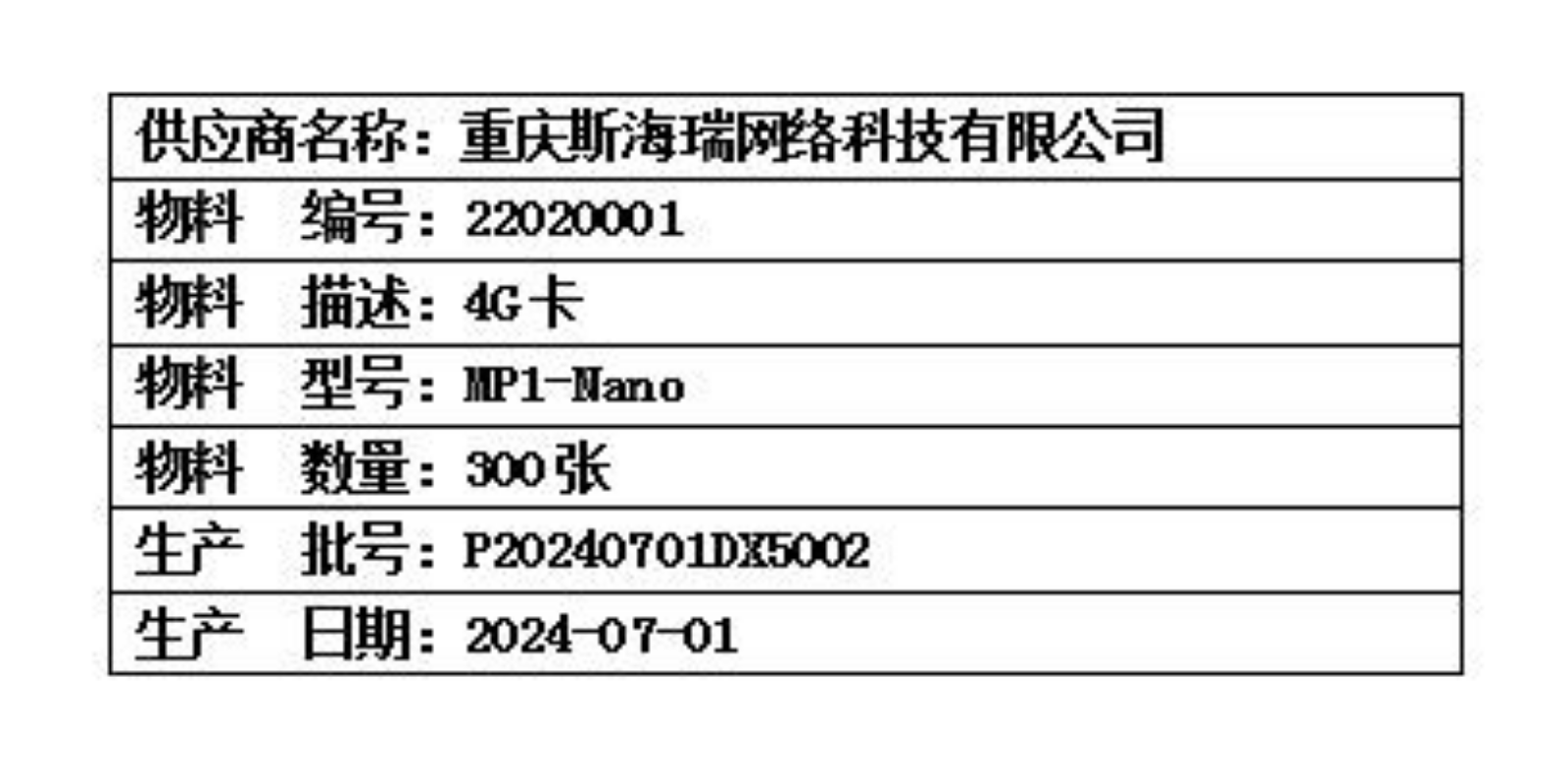 物流明细