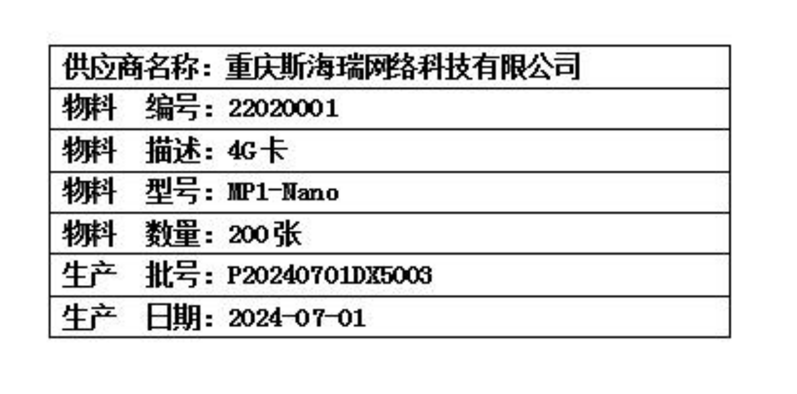 物流明细