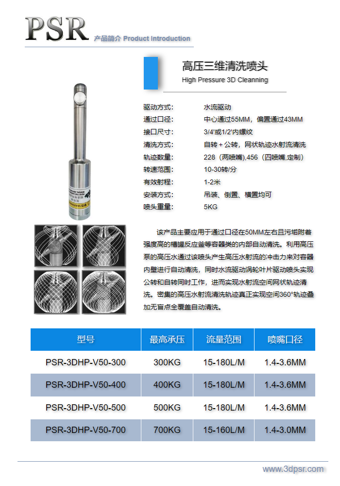 PSR-3DHP-V50