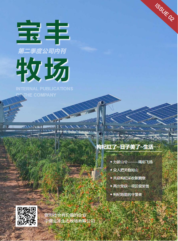 宝丰牧场二季度公司内刊