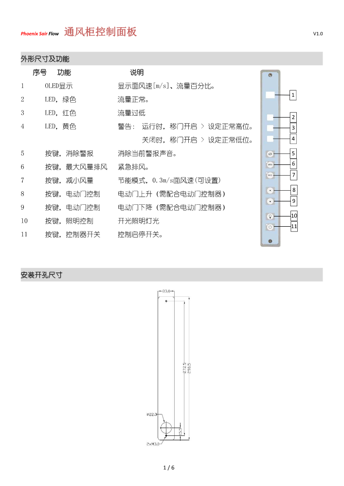 长液晶面板接线说明书