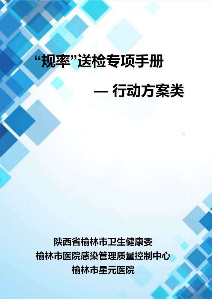 “规率”送检专项手册—行动方案类