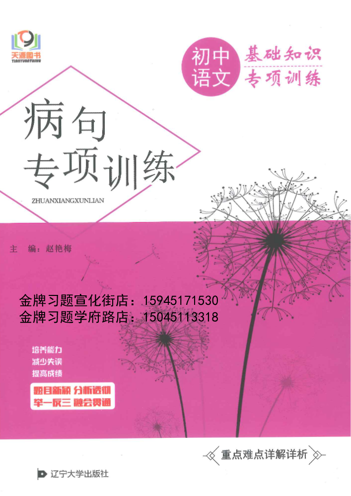 2022天源初中语文基础知识专项训练（病句）