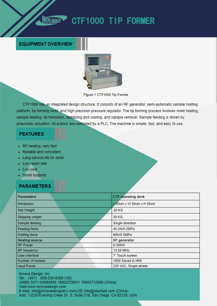 尖端成型设备CTF1000_英文