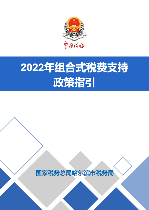 2022年组合式税费支持政策