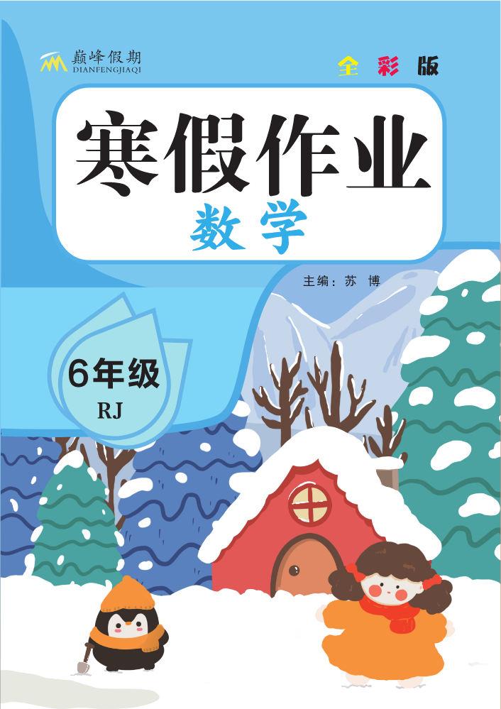 巅峰假期寒假作业RJ数学6年级