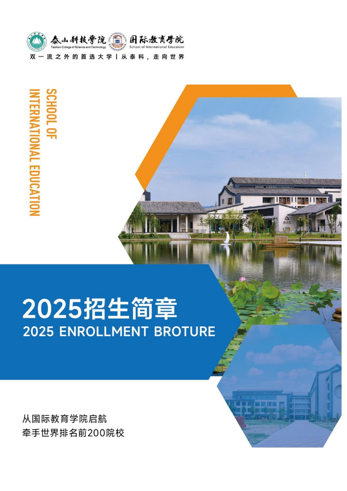 泰山科技学院国际教育学院2025招生简章