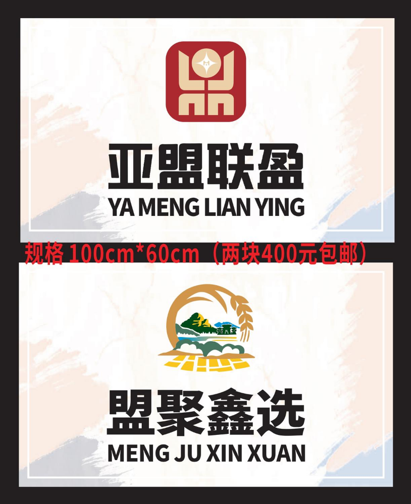亚盟logo两种方案