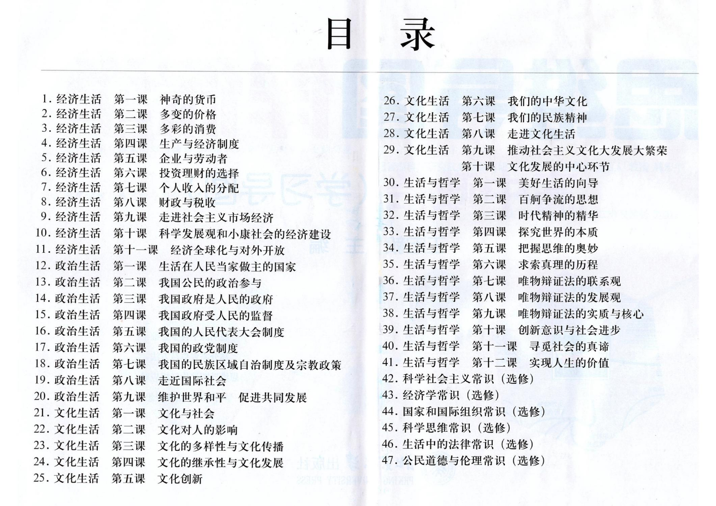 高中政治-思维导图