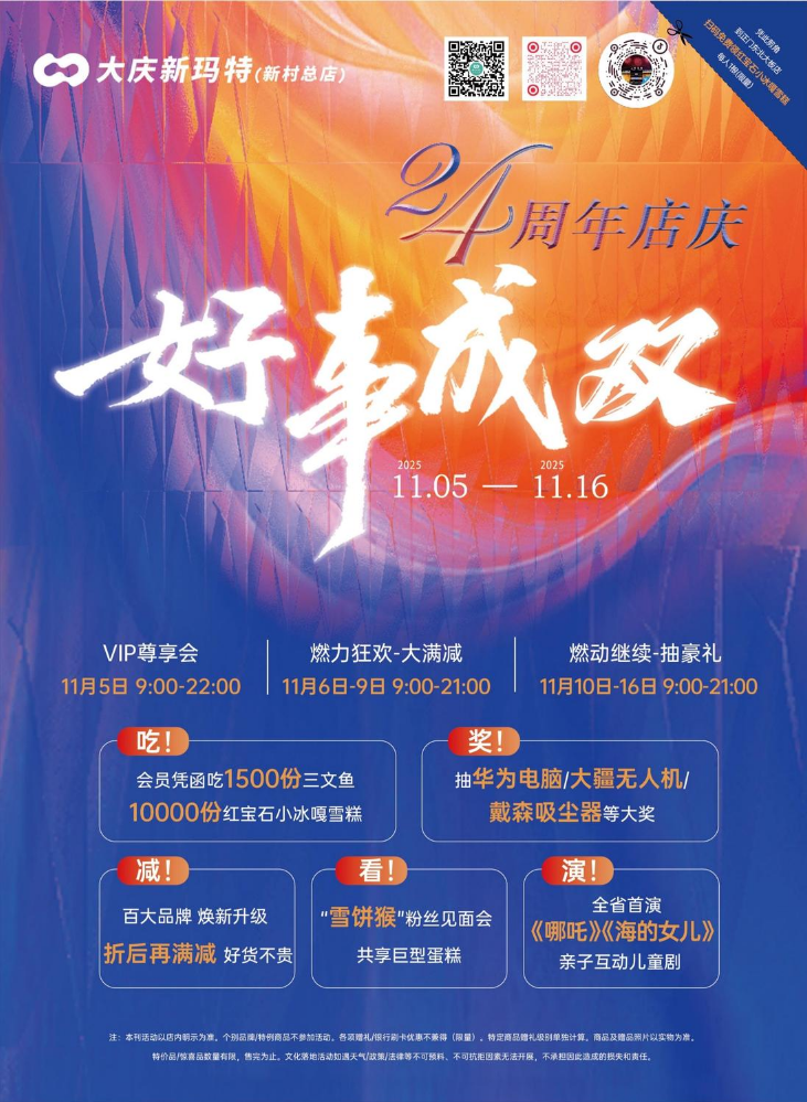 大庆新玛特24周年DM