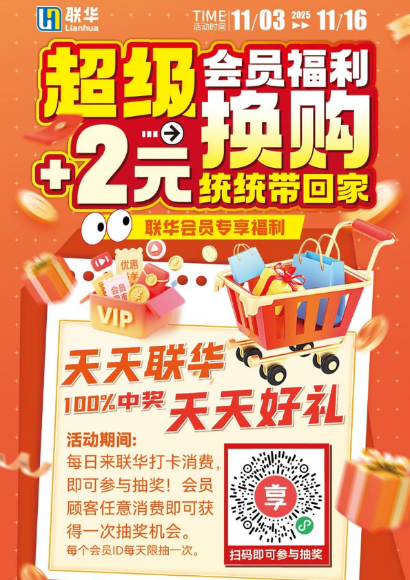 联华最新促销海报