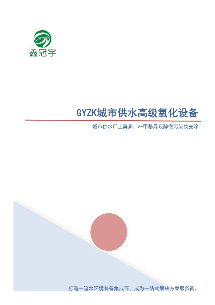 GYZK城市供水高级氧化设备