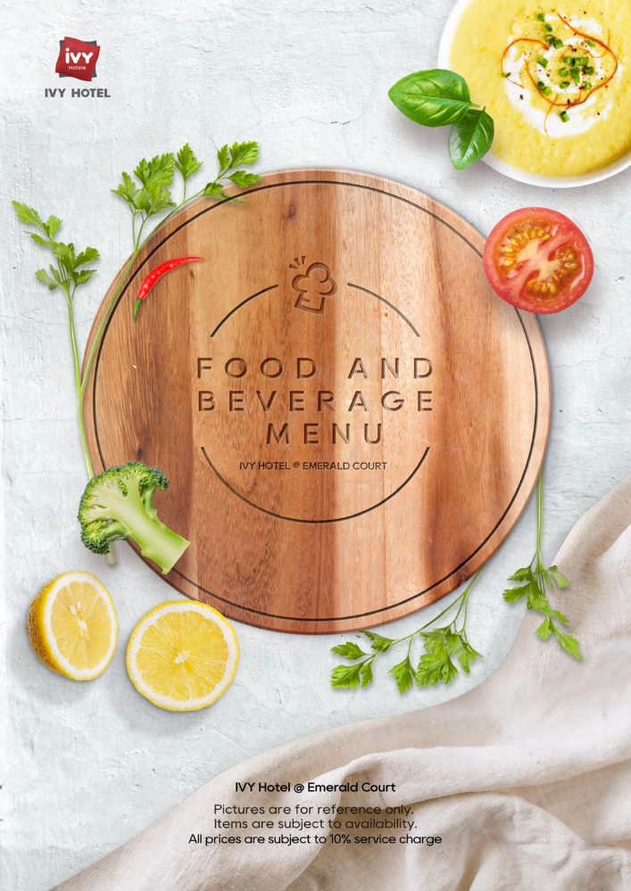 Food & Beverage Menu-Ivy Emerald