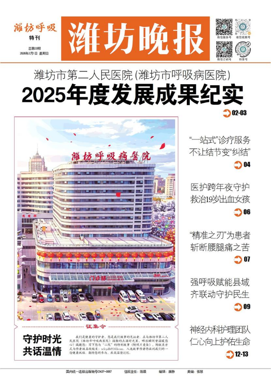 潍坊市第二人民医院院报第3期