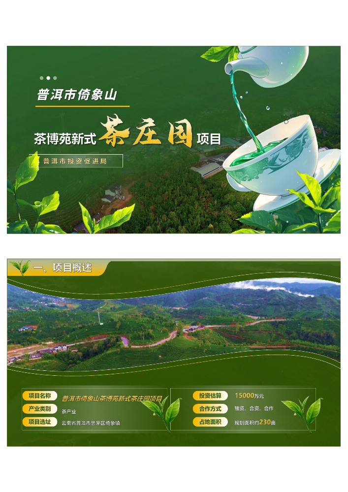 普洱市倚象山茶博苑新式茶庄园项目