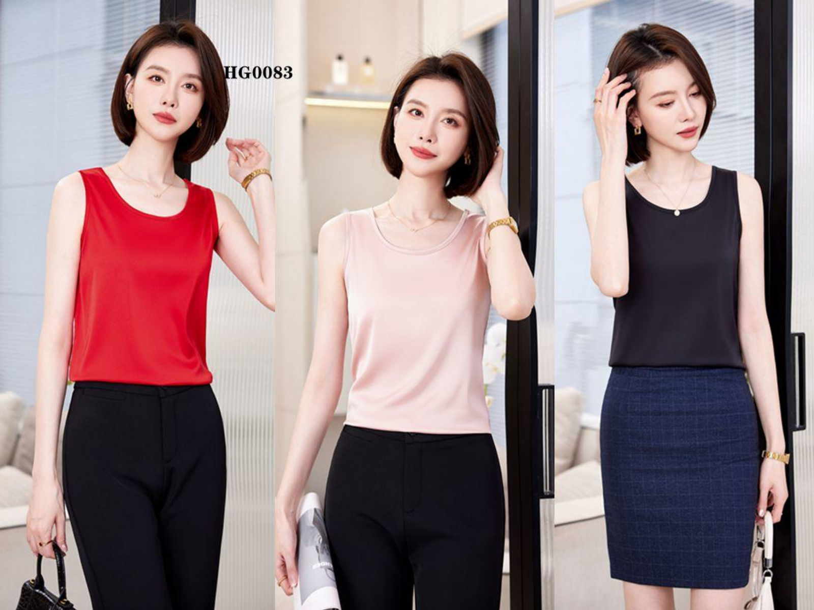 职业装吊带打底衫