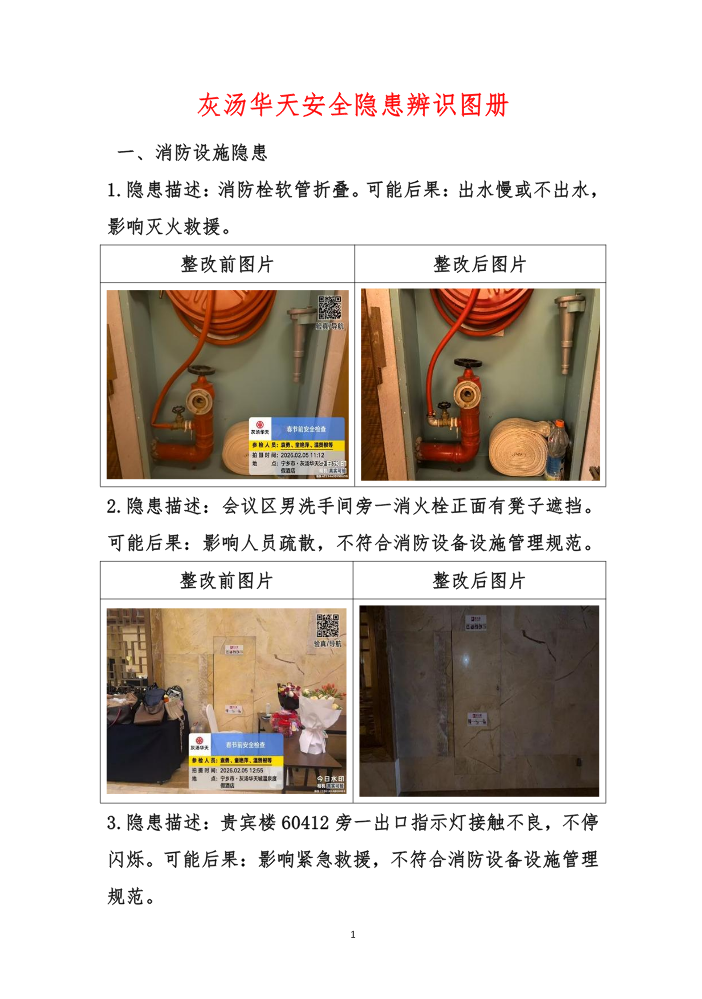 灰汤华天安全隐患辨识图册