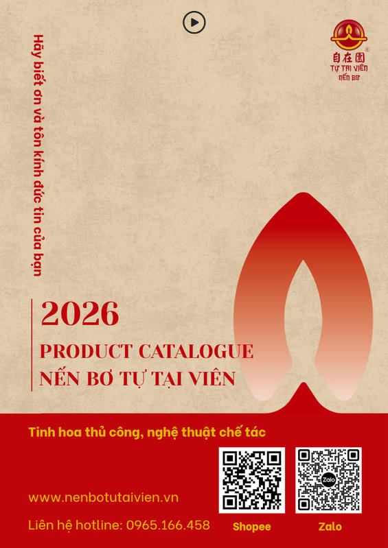 CATALOUGE NẾN BƠ TỰ TẠI VIÊN