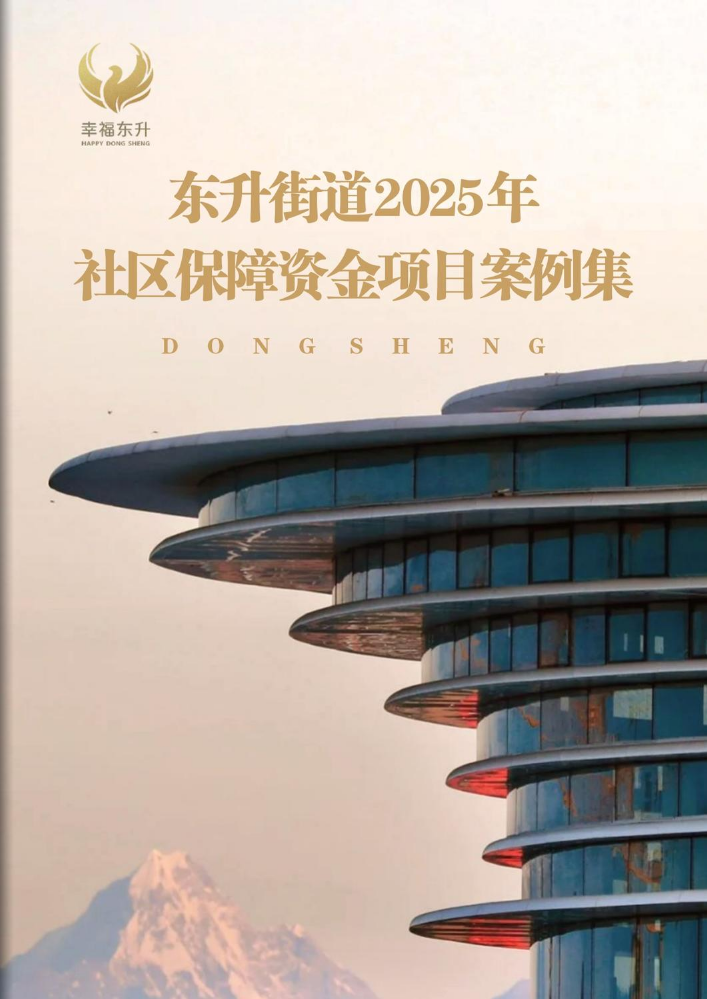 东升街道2025年社区保障资金项目案例集