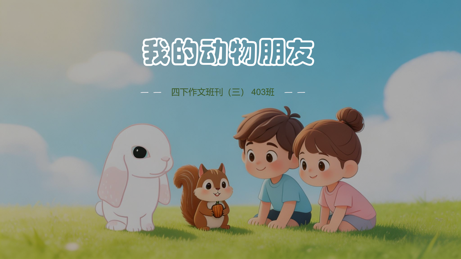 3. JFLS403四下作文班刊(第三期)-我的动物朋友