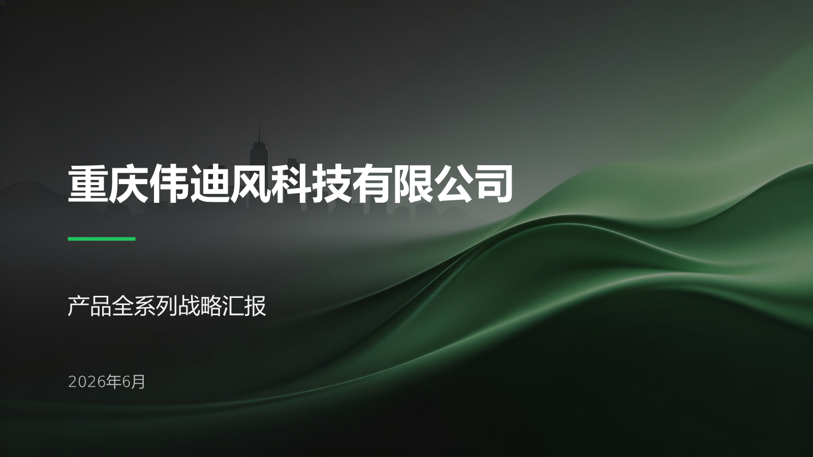 重庆伟迪风产品全系列产品汇报
