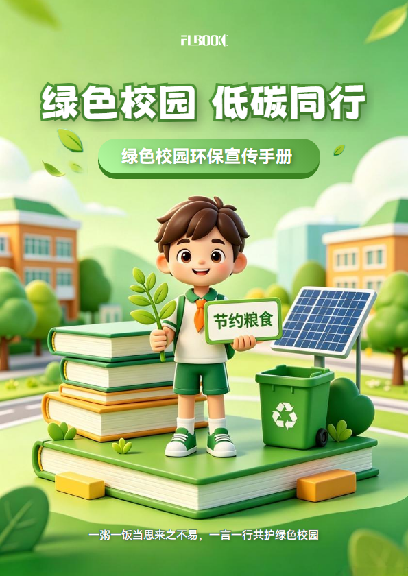 绿色校园低碳环保宣传手册