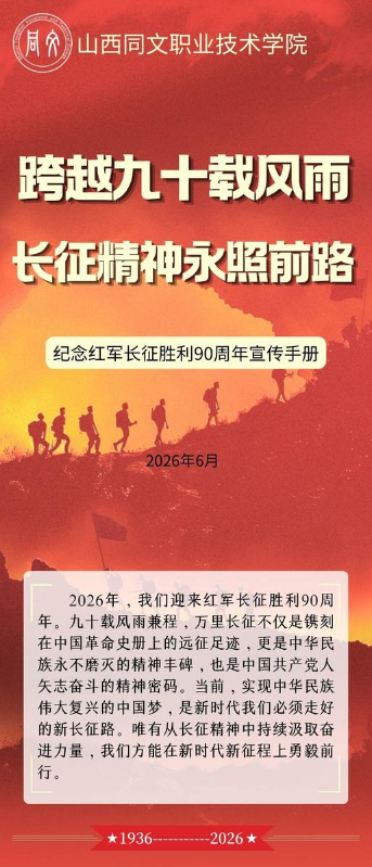 纪念红军长征胜利90周年宣传手册