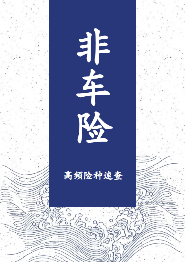 非车险高频险种速查