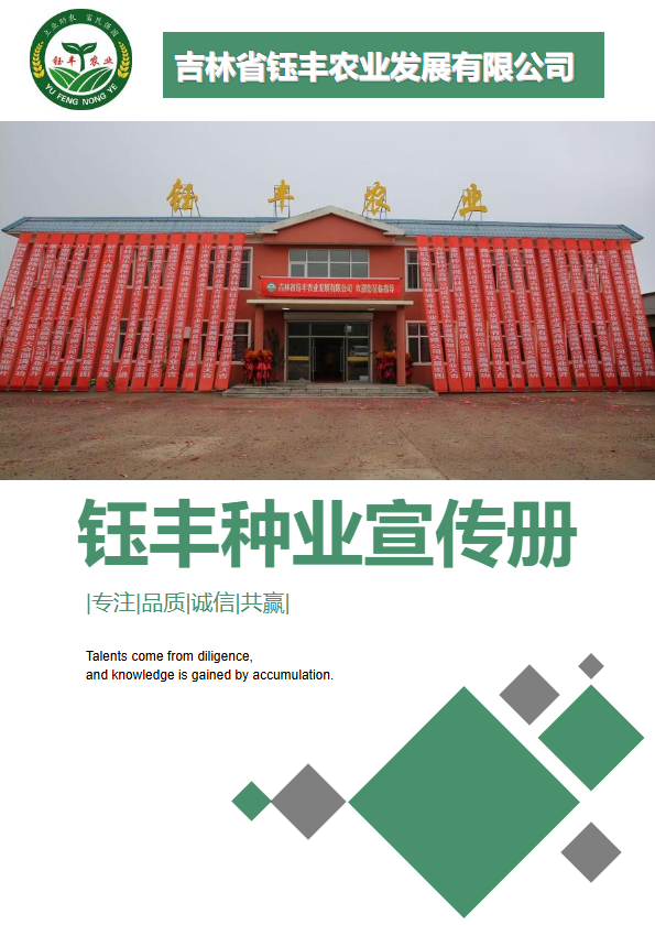 钰丰种业宣传画册