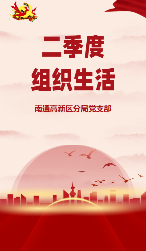 二季度组织生活——南通高新区分局党支部_副本